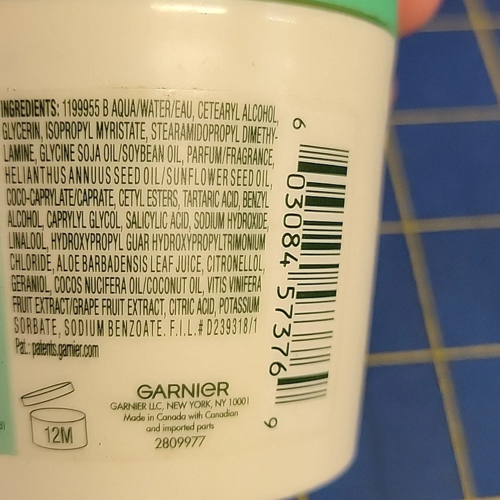 Garnier Fructis Aloe Hair Mask 3.4 fl oz/100ml New